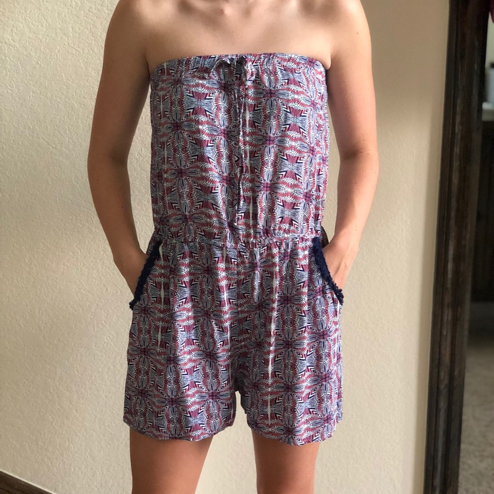 A sleeveless romper